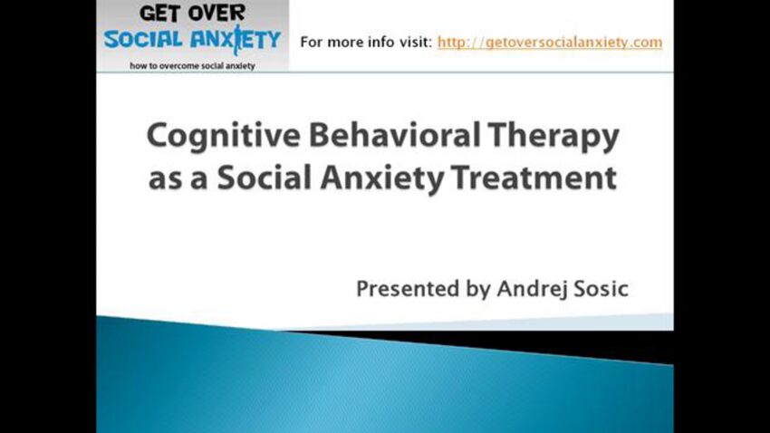 CBT as Social Anxiety Condition