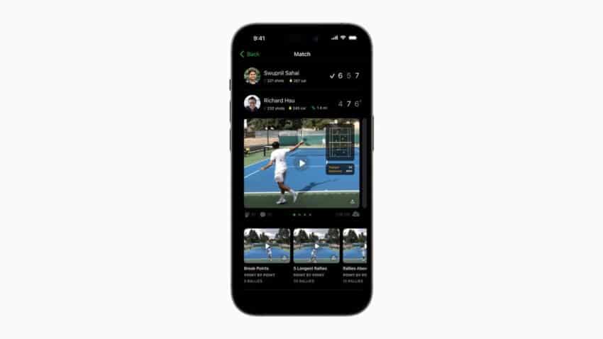 AI-powered tennis application